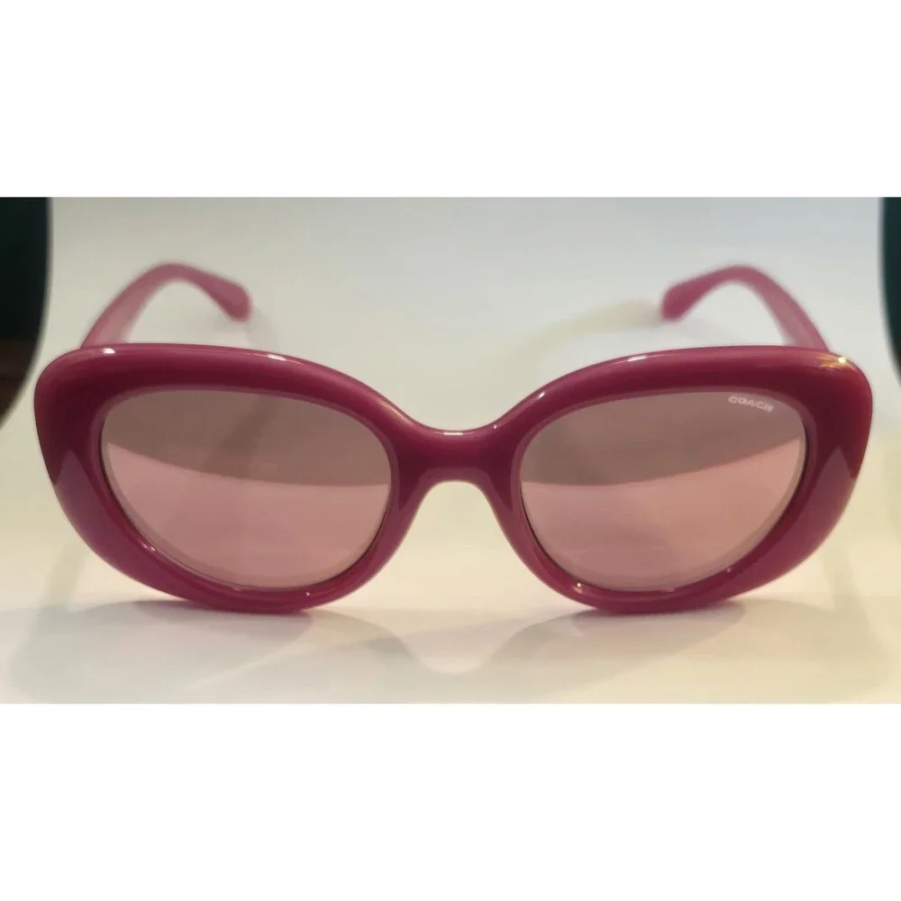 Coach Pillow Tabby Oval Women's Sunglasses Milky Magenta CR609 2024
